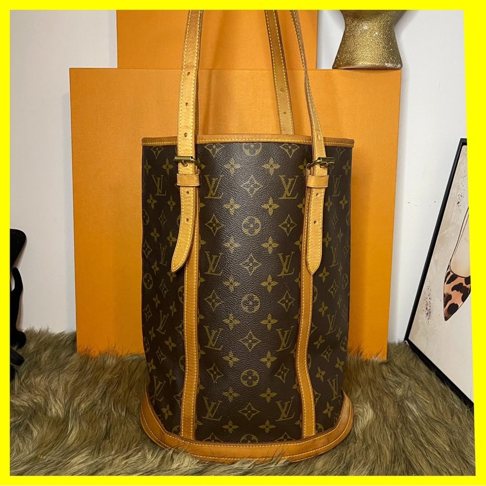 Authentic Louis Vuitton Brown and Tan Monogram Tote/GM